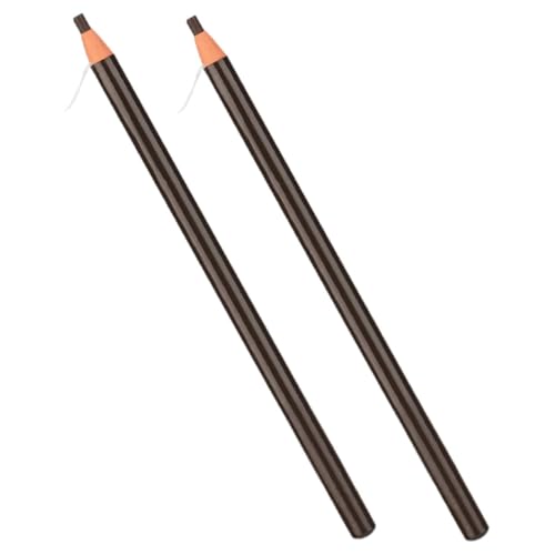 MUCKLILY 2 Stück Wasserfester Augenbrauenstift mit Präziser Dünner Spitze Schweißresistent Natürlicher Look Langanhaltend und Smudge für Definiertes Augenbrauen Make Up von MUCKLILY