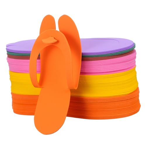 MUCKLILY 24 Paar Einweg Faltbare EVA Slipper Weiche Reise Hausschuhe Gästepantoffeln Hotel Slippers Komfortabel Leicht Tragbar Für Damen Herren von MUCKLILY