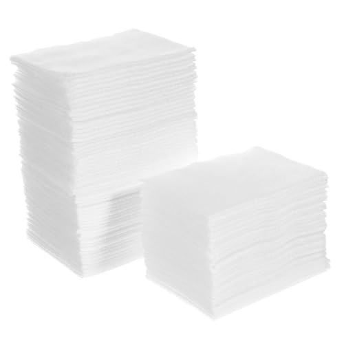 MUCKLILY 240stücke Rechteckige Wattepads Make-up-entferner-pads Aus Baumwolle Für Gesichtspflege Hautreinigung Nass Und Trockennutzung von MUCKLILY