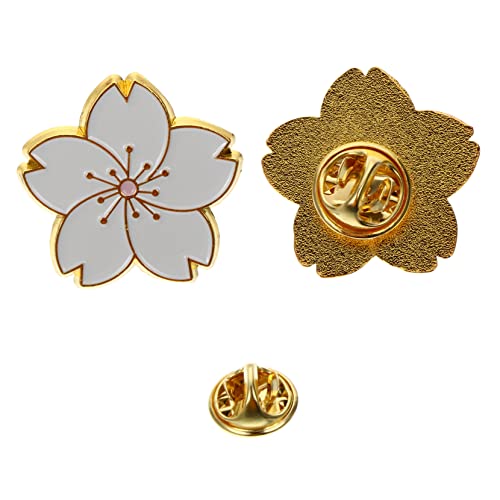 MUCKLILY 2stücke Kirschblüten Brosche Modebrosche Legierungsbrosche Befestigungsbrosche Cartoon Design Dekorative Brosche Für Kleidung Taschen Schals von MUCKLILY