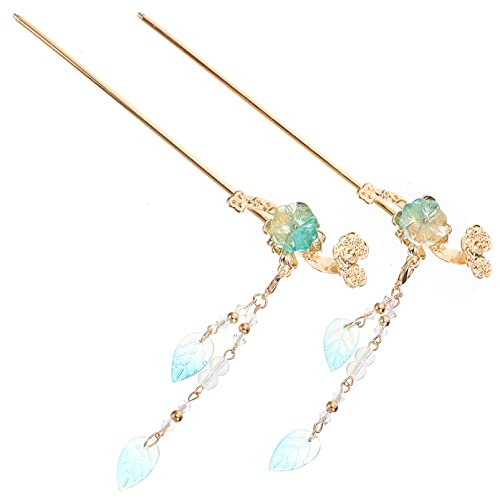 MUCKLILY 2Stücke Chinesische Haarnadeln Legierung Haarstifte im Traditionellen Stil für Frisuren Multifunktionaler Haarschmuck für Damen Antikes Design Perfektes von MUCKLILY
