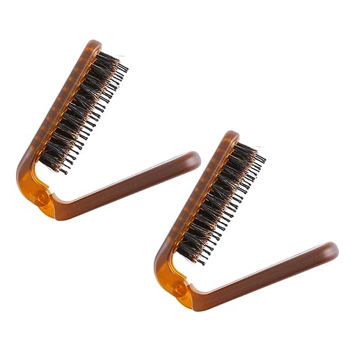 MUCKLILY 2Stücke Faltbare Haarbürste Für Reisen Ergonomischer Klappkamm Für Männer Und Tragbar Für Haarstyling Und Massage Unterwegs Salon von MUCKLILY