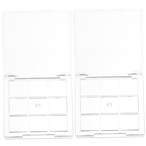 MUCKLILY 2Stücke Leere Lidschattenboxen Transparente DIY Make Up Paletten für Reisen zur Aufbewahrung von Lidschatten und Highlighter MUCKLILY 2Stücke Leere Lidschattenboxen Transparente DIY Make Up Paletten für Reisen zur Aufbewahrung von Lidschatten und Highlighter von MUCKLILY