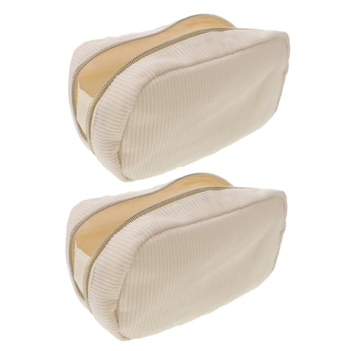 MUCKLILY 2Stücke Make Up Beutel Großzügiger Reise Kosmetik Organizer Cord für Damen für Toilettenartikel Schminkutensilien Praktische Handtrageoption Einfach MUCKLILY 2Stücke Make Up Beutel Großzügiger Reise Kosmetik Organizer Cord für Damen für Toilettenartikel Schminkutensilien Praktische Handtrageoption Einfach von MUCKLILY