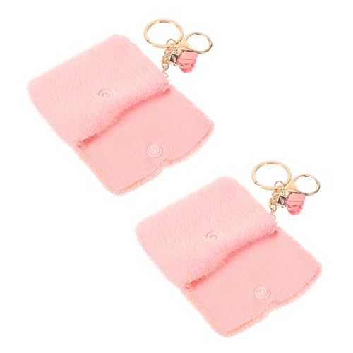 MUCKLILY 2Stücke Mini Münzbeutel Schlüsselanhänger Süße Candy Farben Zubehör für Schlüssel Taschen und Handys Langlebiges Design Verarbeitung für Alltag von MUCKLILY