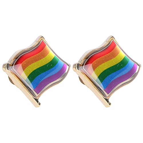 MUCKLILY 2stücke Regenbogen Broschenset Lgbt Pride Abzeichen Kreative Anstecknadeln Aus Hochwertigem Zubehör Für Hochzeiten Valentinstag Anlässe Und Modeschmuck von MUCKLILY