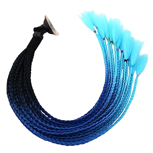MUCKLILY 2stücke Ersatzhelm Deko Ponytail Zöpfe Mit Saugnapf Helm Haarschmuck Für Und Roller Geeignet Für Erwachsene Und Langlebig Und Farbenfroh von MUCKLILY