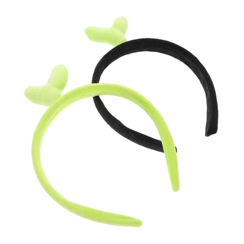 MUCKLILY 2stücke Lustige Bohnenkeim-stirnbänder Für Mädchen Tragbare Haaraccessoires Für Partys Und Cosplay Süße Baumsetzlinge Haarreifen Für Masken Und Freizeit von MUCKLILY