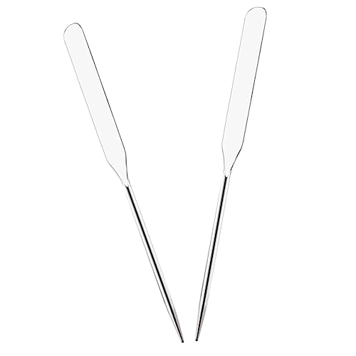 MUCKLILY 2stücke Make-up-mixer-tool Langer Kosmetikspatel Aus Edelstahl Grundierungsspatel Für Mischen Von Lidschatten Und Lippenfarbe MUCKLILY 2stücke Make-up-mixer-tool Langer Kosmetikspatel Aus Edelstahl Grundierungsspatel Für Mischen Von Lidschatten Und Lippenfarbe von MUCKLILY