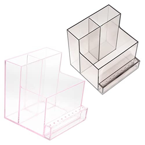MUCKLILY 2stücke Nagelbohrerhalter Organizer Aus Hochwertigem Material Nagelbohrerhalter-gestell Für Salon Und Zuhause Nagelbohrerständer Zur Übersichtlichen Anordnung von MUCKLILY
