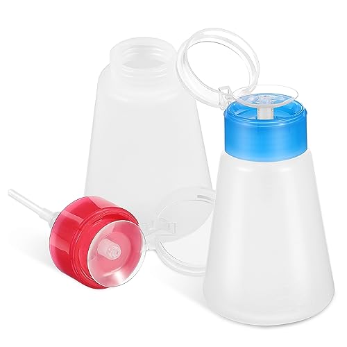 MUCKLILY 2stücke Nagellackentferner Pumpflaschen Wiederverwendbare Spender Für Make-up-entferner Praktische Flaschen Mit Breiter Öffnung Für Kosmetische Flüssigkeiten von MUCKLILY