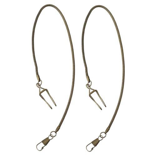 MUCKLILY 2stücke Taschenuhr Kette Aus Metall Hochwertige Hängerkette Für Taschenuhren Vintage Design Robust Und Einfach Anzubringen Für Männer Und Frauen Als Stilvolles Accessoire von MUCKLILY