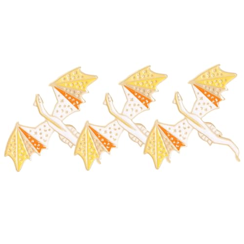 MUCKLILY 3 Stück Dinosaurier Broschen aus Langlebiger Legierung Bunte Emaille Anstecknadeln für Rucksack Hut und Kleidung Kreative Geschenkidee für Damen von MUCKLILY