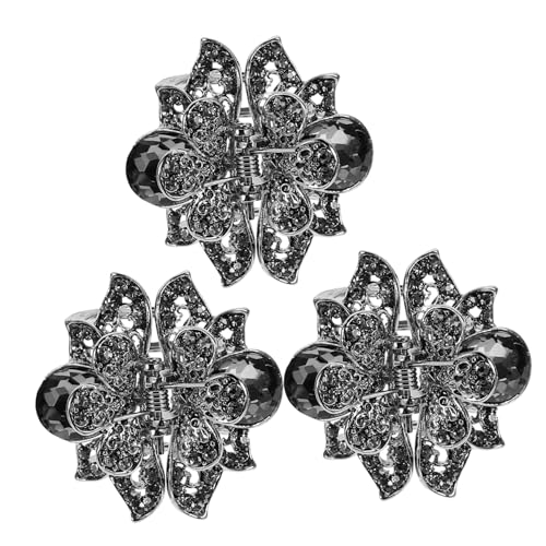MUCKLILY 3 Stück Teiliges Haarklammern aus Langlebiger Legierung mit Dekorativem Hohlem Blütenmuster Modische Haarschmuck für Frauen Vielseitig Einsetzbar und Eleganter Griff von MUCKLILY