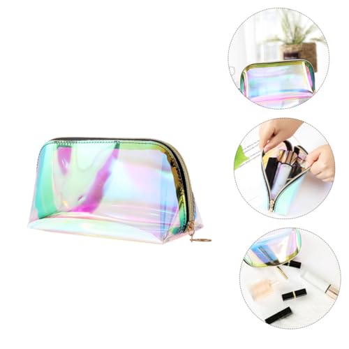 MUCKLILY 3 Stück wasserdichte Transparente Kosmetiktasche mit Reißverschluss Praktische Kulturtasche für Damen und Reisen Langlebige Schminktasche zur Organisation von Toilettenartikeln von MUCKLILY