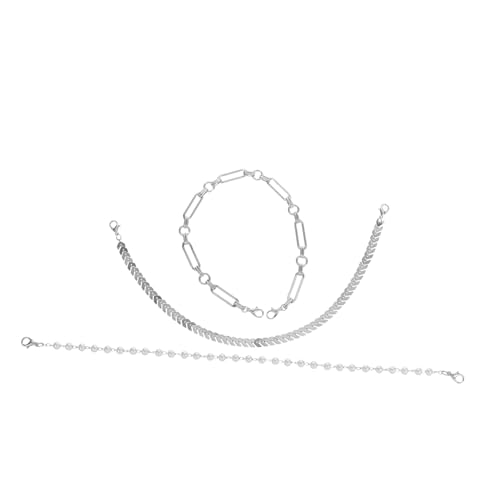 MUCKLILY 3-teilige Baseballkappen-ketten: Abnehmbare Trucker-hut-anhänger, Diy-netz, Metall Und Perlen-accessoires Für Damen- Und Herrenhüte von MUCKLILY