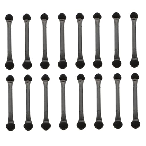 MUCKLILY 30 Stück Teiliges Doppelköpfige Lidschatten Schwammstifte Make up Pinsel für Augen Make up Sanfte Anwendung frei von Hautreizung für Lidschatten Eyeliner Augenbrauen Vielseitig von MUCKLILY