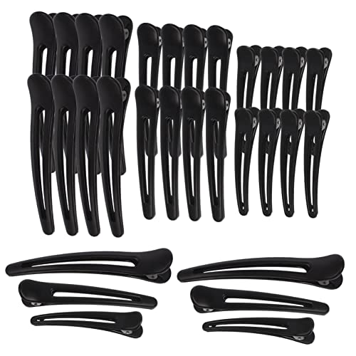MUCKLILY 36Stücke Hohl Haarklammern für Damen Schwarze Entenhaarclips Vielseitig Einsetzbar für Besondere Anlässe Stilvolles Design für Auftreten von MUCKLILY