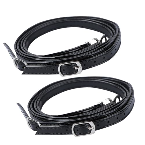 MUCKLILY 4 Paar PU Schuhriemen für Damen High Heels Verstellbare Anti rutsch Schnürsenkel Strapazierfähige Ersatzbänder zum Halten Lockere Schuhe Einfaches Anbringen für Sicheren Halt von MUCKLILY