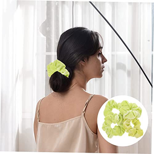 MUCKLILY 4 Stück Fluoreszierende Haargummis für Frauen Elastisch Langlebig Modisch Haarbänder Ponytail Halter für Mädchen Vielseitig Tragbar als Armband von MUCKLILY