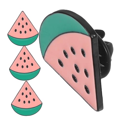 MUCKLILY 4 Stück Fruchtbrosche Sommergeburtstagsdekorationen Kinderbrosche sommer pin Wassermelonen-Charme-Anstecknadel Wassermelonen-Cosplay Obstdekoration Zinklegierung von MUCKLILY