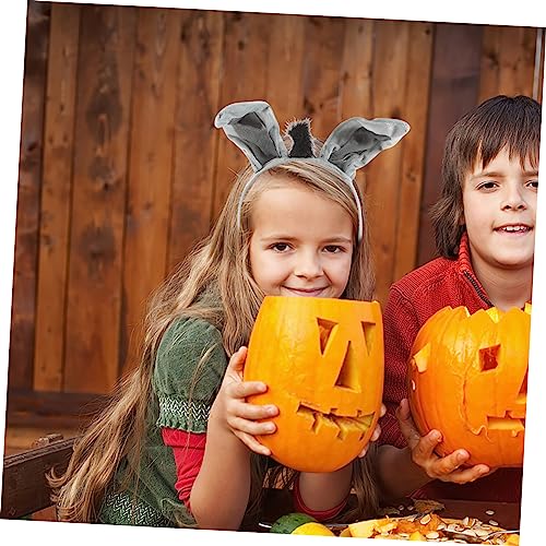 MUCKLILY 4stücke Teiliges Halloween Esel Kostüm Für Junge Mädchen Haarreif Mit Ohren Fliege Nase Und Für Jungen Und Mädchen Für Kostümpartys Und Feiern von MUCKLILY
