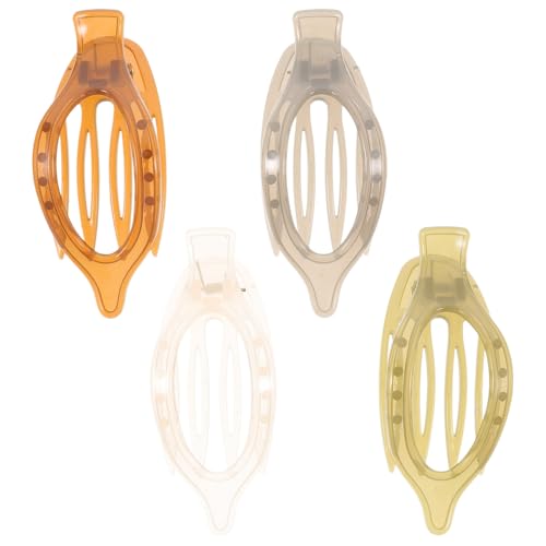 MUCKLILY 4 Stück Teiliges Haarklammer Resin für Dickes Haar Modische Dekorative Haarklammern in Grün Beige und Braun Rutschfeste Haarschmuck accessoires für Frauen für Alltag und Styling von MUCKLILY