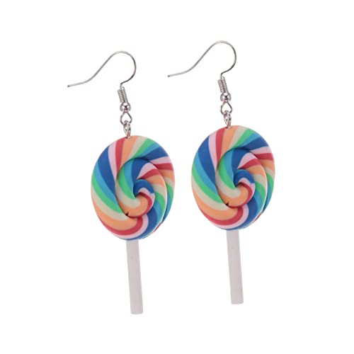 MUCKLILY 4 Stück Teiliges Lollipop Ohrringe aus Polymer Clay Kreative Ohrstecker für Damen und Mädchen Bunte Handgefertigte Ohrdekoration Modischer Schmuck für Alltag und Party MUCKLILY 4 Stück Teiliges Lollipop Ohrringe aus Polymer Clay Kreative Ohrstecker für Damen und Mädchen Bunte Handgefertigte Ohrdekoration Modischer Schmuck für Alltag und Party von MUCKLILY