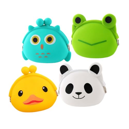 MUCKLILY 4Stücke Cartoon Silikon Münzgeldbörsen für Lustige Geldbeutel für Schlüssel Karten und Münzen Praktische Taschen im Zufälligen Design MUCKLILY 4Stücke Cartoon Silikon Münzgeldbörsen für Lustige Geldbeutel für Schlüssel Karten und Münzen Praktische Taschen im Zufälligen Design von MUCKLILY