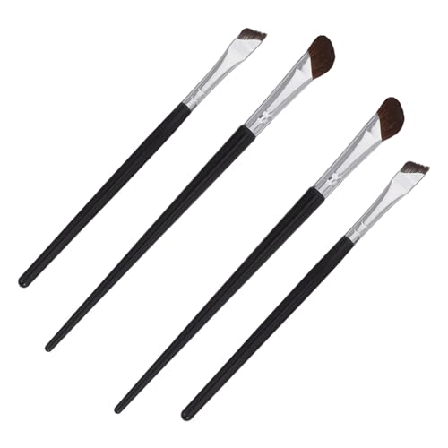 MUCKLILY 4stücke Teiliges Augen-make-up-pinselset Schräger Eyeliner- Augenbrauen Lidschattenpinsel Langlebig Präzise Anwendung Für Anfänger Und Profis von MUCKLILY