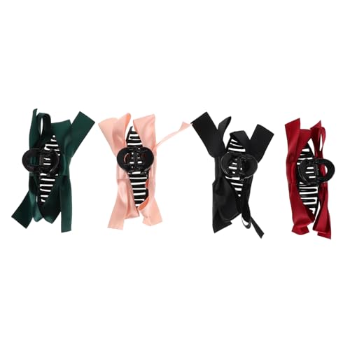 MUCKLILY 4pcs Bogenkrallenklammern Bughaarklammern Große Haarbögen Für Frauen Haarklammern Zum Styling Großer Haarklammern Für Dicke Haare Für Mädchen Haarzubehör von MUCKLILY