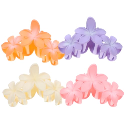 MUCKLILY 4stücke Blumen Haarklammer Für Damen Bonbonfarben Mit Blumen Klaue Clips Für Dünnes Und Dickes Haar in Verschiedenen Farben von MUCKLILY
