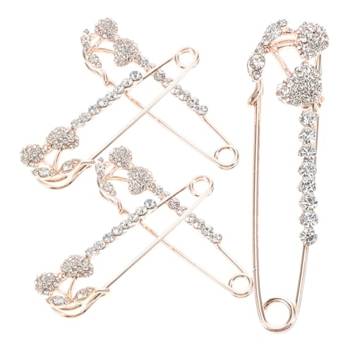 MUCKLILY 5 Stück Broschen aus Langlebiger Zinklegierung Sichere Anstecknadeln für Kleidung Rucksack und Schal Vielseitige Modische Schmuckpins für Damen zu Geburtstag und Muttertag von MUCKLILY