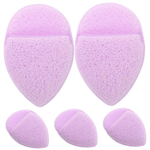 MUCKLILY 5 Stück Gesichtsreinigungsschwämme, Kleine Peeling- Und Gesichtshandschuhe, Wiederverwendbare Make-up-entferner-pads Für Die Tiefenreinigung von MUCKLILY
