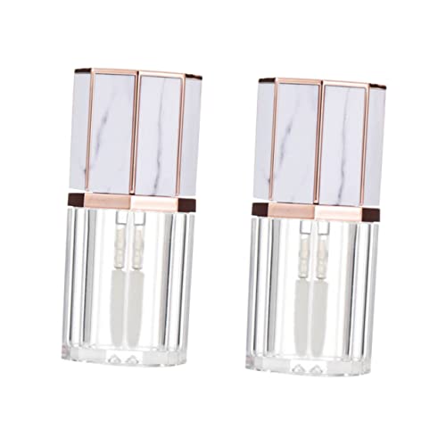 MUCKLILY 5 Stück Leere Lip Gloss Flaschen DIY Lippenstift Behälter Marmor für Lippenpflege und Make Up Unterwegs für von MUCKLILY