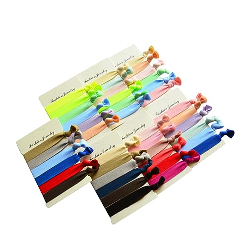 MUCKLILY 50stücke Hochdehnbare Elastische Haargummis in Bunten Farben Für Mädchen Und Frauen Knoten-haarbinder Vielseitige Haar-accessoires Und Handgelenk-dekoration Für Jeden Anlass von MUCKLILY