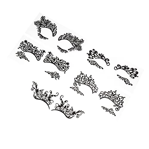 MUCKLILY 5 Stück Maskerade Augen Tattoos Aufkleber Lidschatten Eyeliner Temporäre Aufkleber Für Kostüme Und Make up Party Und Halloween Make up Einfach Anzuwenden Stilvoll Und Elegant von MUCKLILY