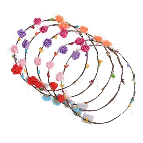 MUCKLILY 5Stücke LED Blumenkranz Kopfschmuck mit Leuchtenden Stirnband für Erwachsene Hochzeiten Kostümpartys und Festivals Farbenfrohes Design und Bequemes MUCKLILY 5Stücke LED Blumenkranz Kopfschmuck mit Leuchtenden Stirnband für Erwachsene Hochzeiten Kostümpartys und Festivals Farbenfrohes Design und Bequemes von MUCKLILY
