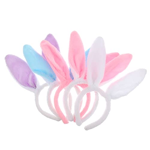 MUCKLILY 5stücke Kaninchenohr Haarbänder Plüsch-hasenohr-stirnband -kopfschmuck Haarparty -haar-accessoires Haare Für Ostern Party Headwears Foto Requisiten von MUCKLILY