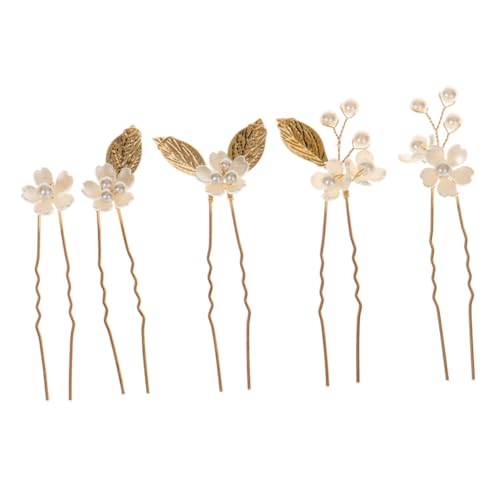 MUCKLILY 5stücke Blume Design Haar Sticks Braut Haarnadeln Haar Gabeln Hochzeit Party Schmuck von MUCKLILY