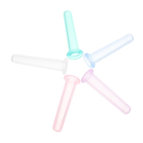 MUCKLILY 5stücke Teiliges Silikon Schröpfset Für Augen Gesichtsbehandlungen Mini-vakuum-becher in Verschiedenen Farben Für Hautstraffung Und Durchblutungsförderung von MUCKLILY