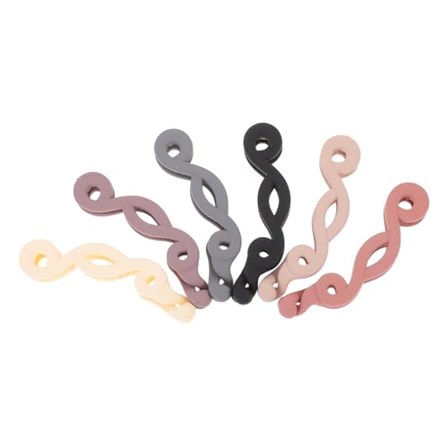 MUCKLILY 6 Stck Teiliges Kleine Banana Hair Clips in Musiknotenform Farblich Abgestimmt in Schwarz Nude und Violettbraun Dekorative Haarklammern für Frauen Geeignet für Dünnes Dickes Haar von MUCKLILY