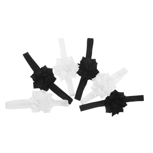 MUCKLILY 6 Stück Elastisches Stirnband Für Babys Und Mädchen Weiches Haarband Mit Blumen Für Kleinkinder Säuglinge Und Neugeborene – Dekorative Blumenkrone Für Kleine Mädchen von MUCKLILY