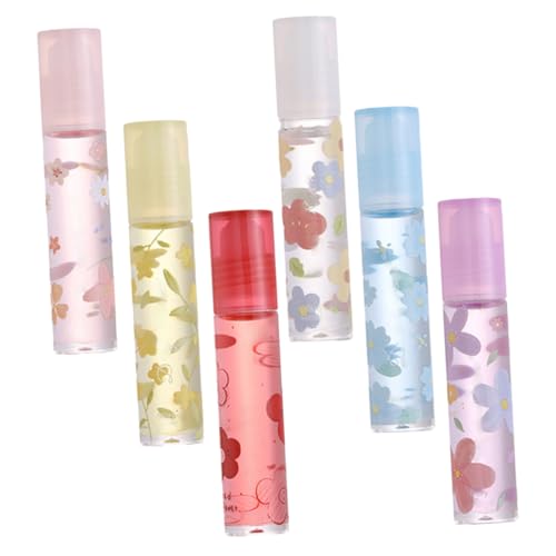MUCKLILY 6 Stück Farbloser Lippenöl lipgloss Pflegender Lip Moisturizer Feuchtigkeitsspendend Anti trocken für Teen Makeup Praktische Lippenpflege für Frauen Unterwegs von MUCKLILY