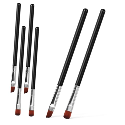 MUCKLILY 6 Stück Professionelles Augenbrauen pinselset Schräg Geschnittene Gerade Bürsten Multifunktional für Präzises Augenbrauen make up Lidschatten blending und Eyeliner Leicht MUCKLILY 6 Stück Professionelles Augenbrauen pinselset Schräg Geschnittene Gerade Bürsten Multifunktional für Präzises Augenbrauen make up Lidschatten blending und Eyeliner Leicht von MUCKLILY