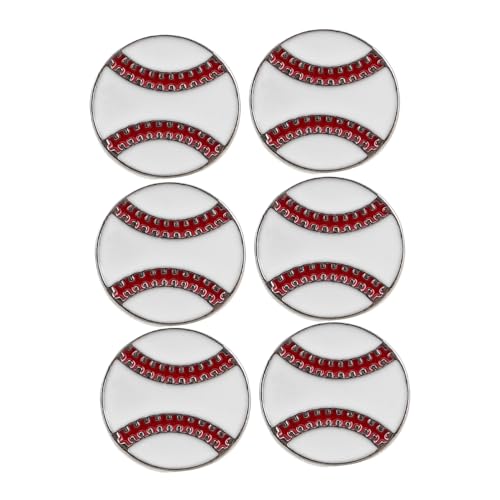 MUCKLILY 6 Stück Teiliges Baseball Broschen für Cartoon Anstecker für Strickjacken Pullover Kleidung Pins mit Einzigartigem Design Vielseitig Einsetzbar für Verschiedene Anlässe MUCKLILY 6 Stück Teiliges Baseball Broschen für Cartoon Anstecker für Strickjacken Pullover Kleidung Pins mit Einzigartigem Design Vielseitig Einsetzbar für Verschiedene Anlässe von MUCKLILY