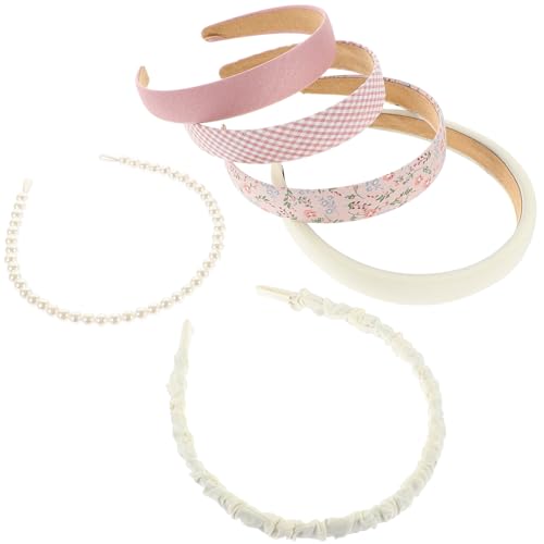 MUCKLILY 6 Stück Teiliges Set Damen Haarreifen Minimalistische Stirnbänder für Haarstylings für Alltag und Party Leicht und Geeignet für Haartypen von MUCKLILY