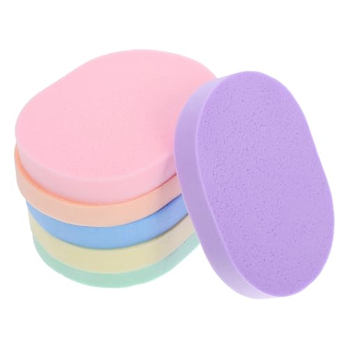 MUCKLILY 6 Stück Wiederverwendbare Gesichtsschwämme aus Weichem Material Sanftes Peeling Make up entferner Hautfreundlich für Empfindliche Haut Einfache Reinigung und Anwendung für Zuhause von MUCKLILY