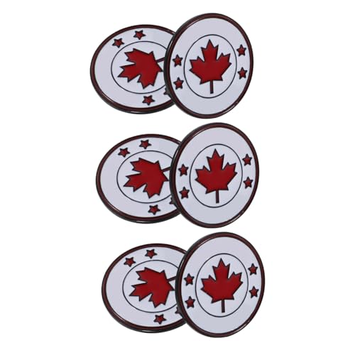 MUCKLILY 6Stücke Flaggen Pin Abzeichen Broschen mit Ahornblatt für Anzüge Feierliche Anlässe zur Dekoration von Kleidung Accessoires von MUCKLILY