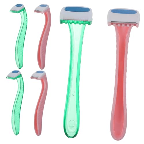 MUCKLILY 6Stücke Rasierer Intimer Haarentferner für Achseln Beine und Privatbereich Ergonomisches Design mit Schutzabdeckung für Sanfte Haarentfernung Tragbar MUCKLILY 6Stücke Rasierer Intimer Haarentferner für Achseln Beine und Privatbereich Ergonomisches Design mit Schutzabdeckung für Sanfte Haarentfernung Tragbar von MUCKLILY